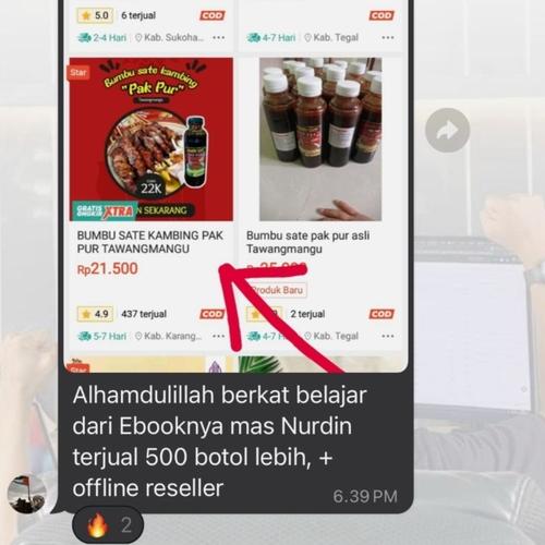 Testimoni pembeli ketiga yang berhasil dengan panduan ebook